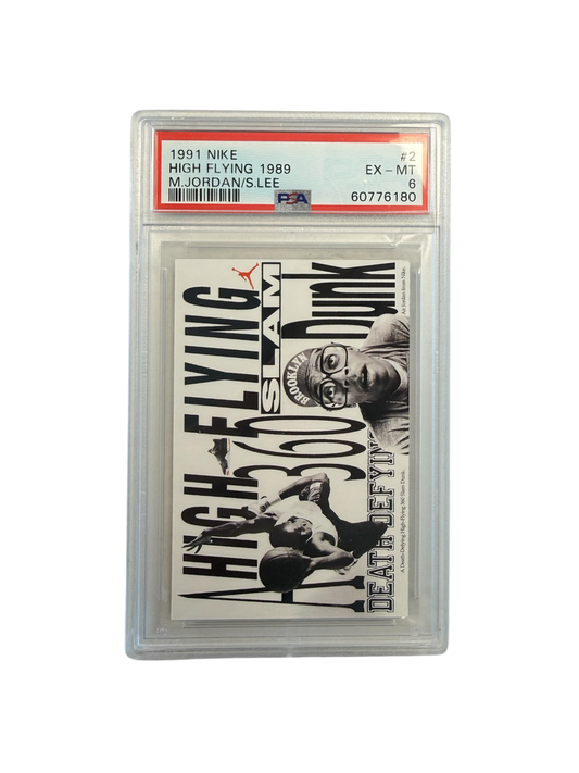 1991 NIKE Spike Lee & Michael Jordan High Flying PSA Card