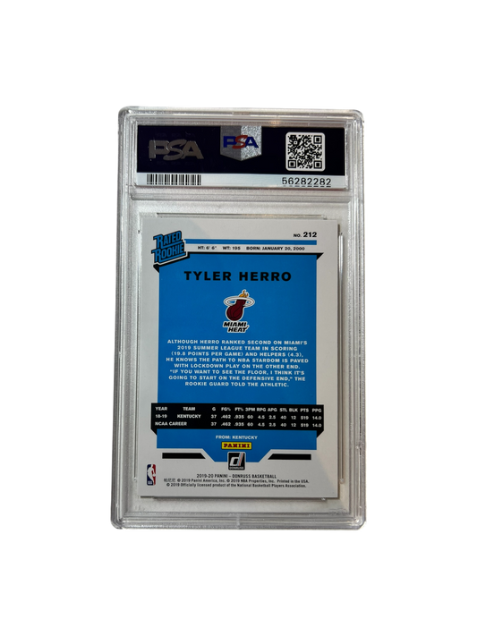 2019 Panini Donruss Tyler Herro PSA Card