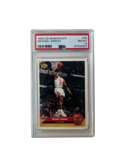 1992 Upper Deck McDonald's Michael Jordan PSA Card