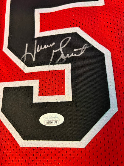 Chicago Bulls Horace Grant NBA signed Custom Red Jersey