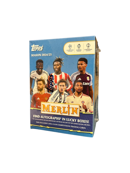 2024-25 Topps UEFA Club Competitions Merlin Chrome Soccer Blaster Box