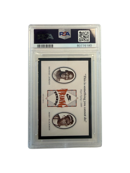 1991 NIKE Spike Lee & Michael Jordan High Flying PSA Card