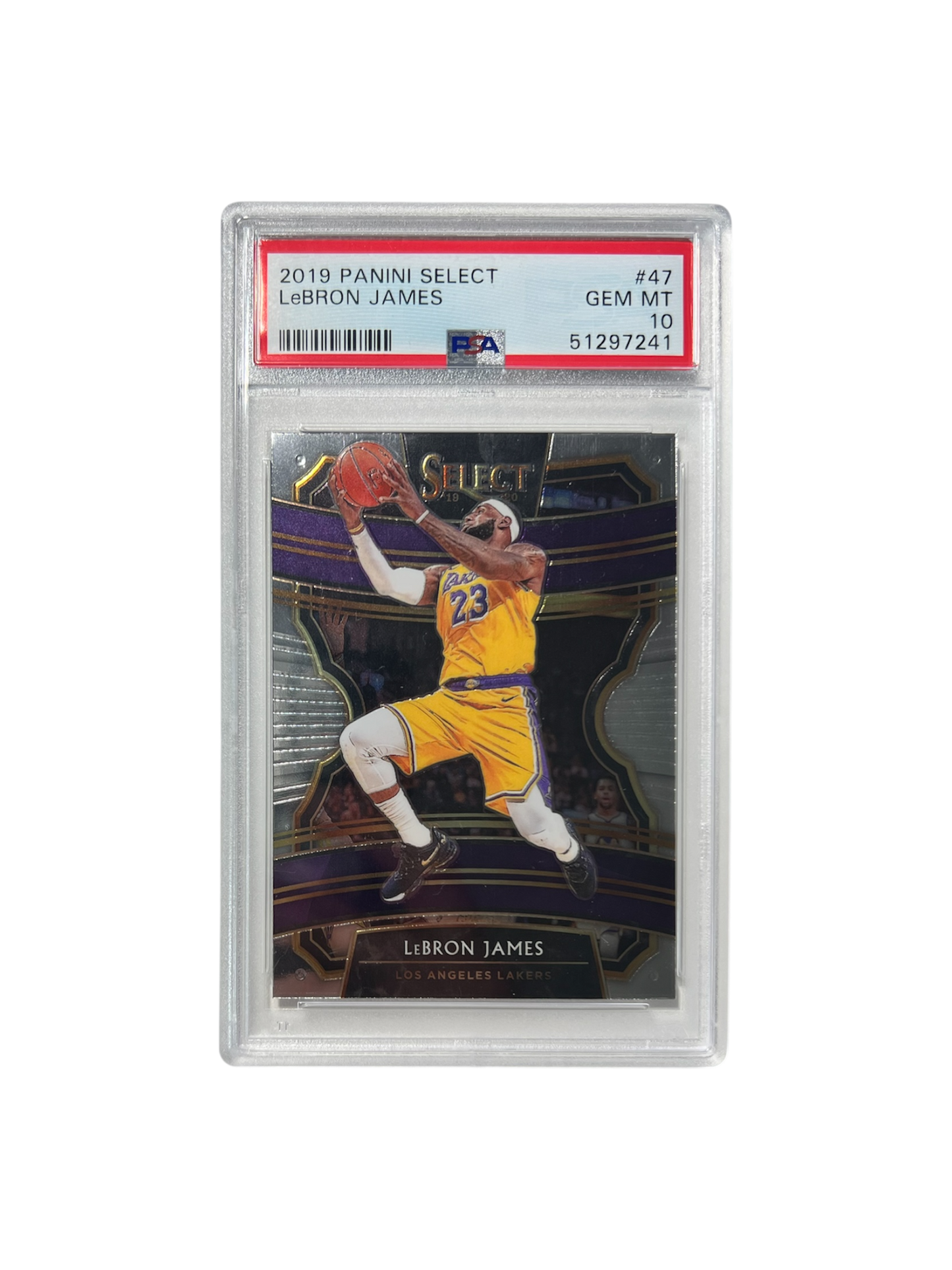 2019 Panini Prizm LeBron James PSA Card