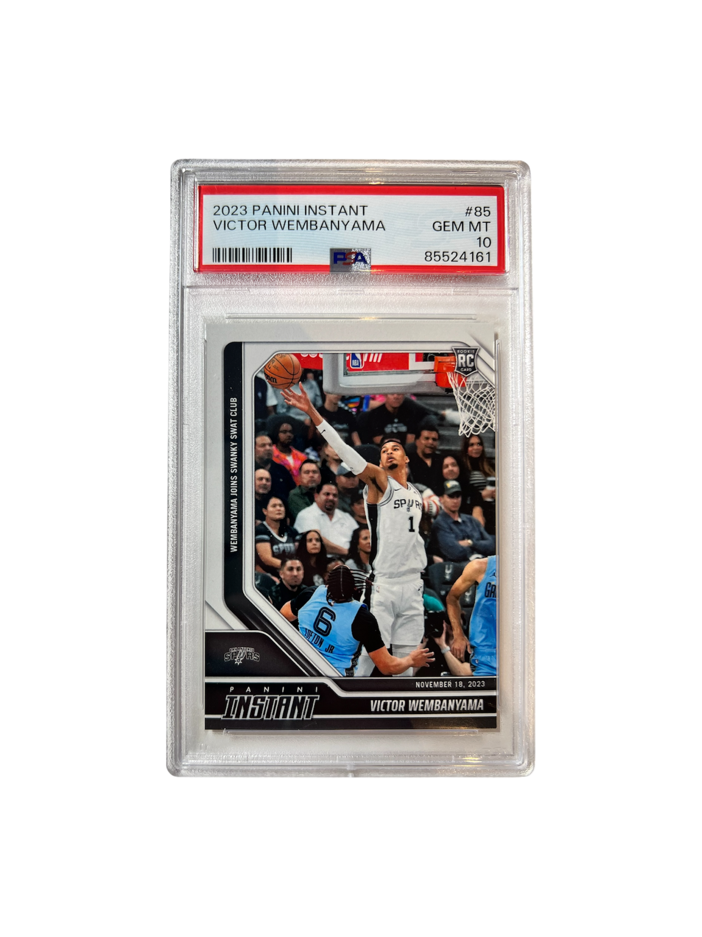 2023 Panini Instant Victor Wembanyama Rookie PSA 10 Card