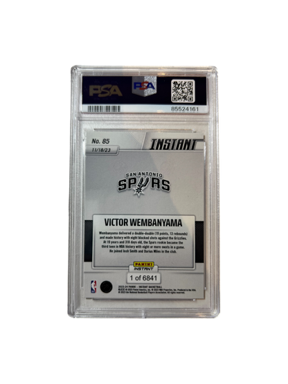2023 Panini Instant Victor Wembanyama Rookie PSA 10 Card