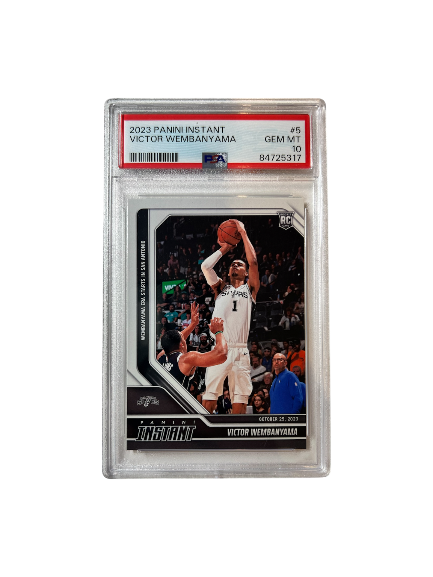 2023 Panini Instant Victor Wembanyama Rookie PSA 10 Card