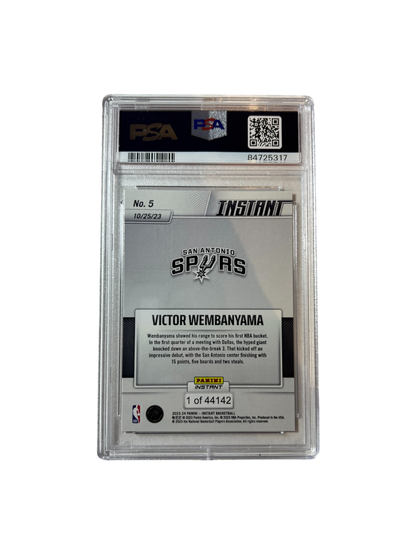 2023 Panini Instant Victor Wembanyama Rookie PSA 10 Card
