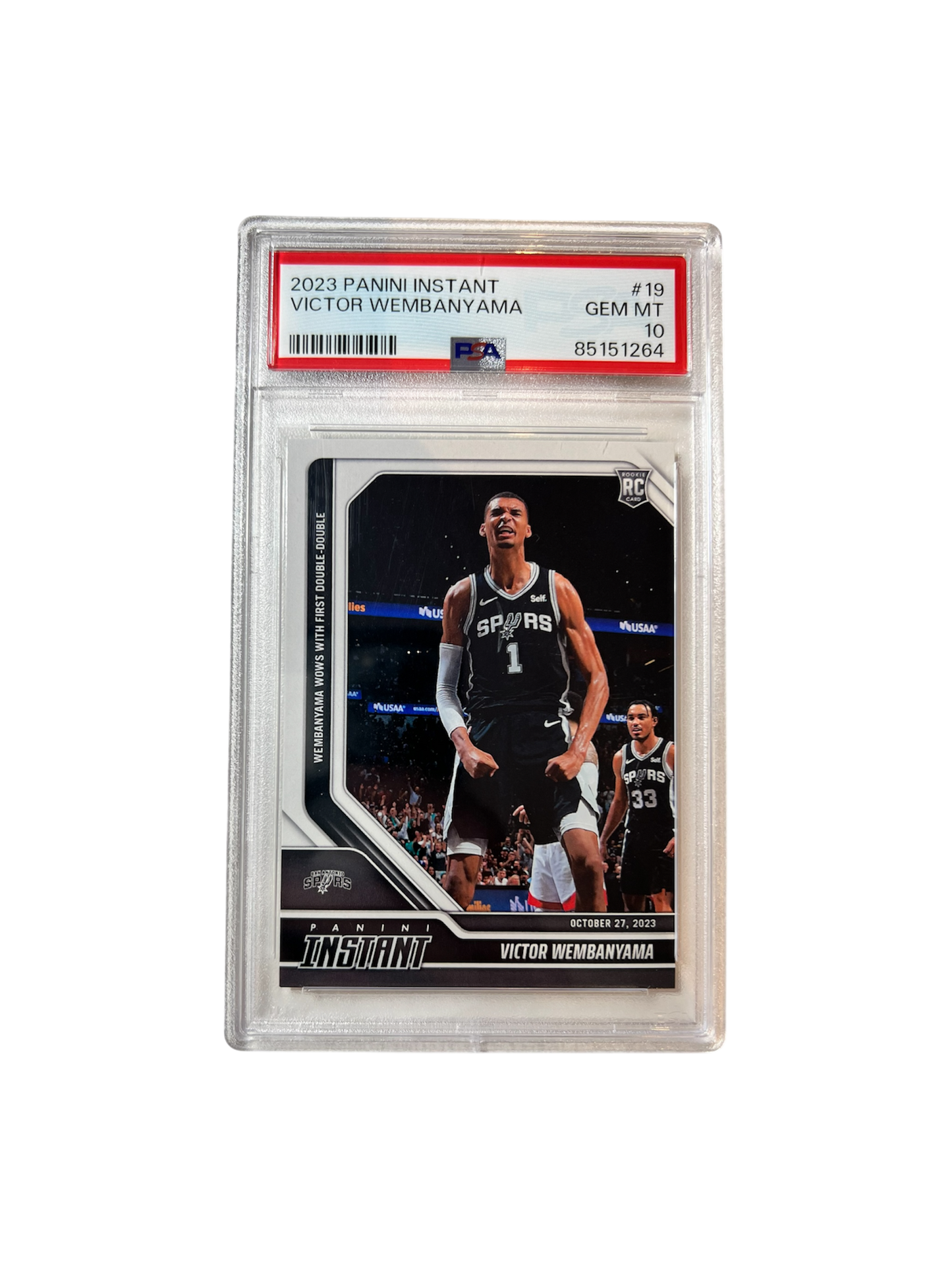 2023 Panini Instant Victor Wembanyama Rookie PSA 10 Card