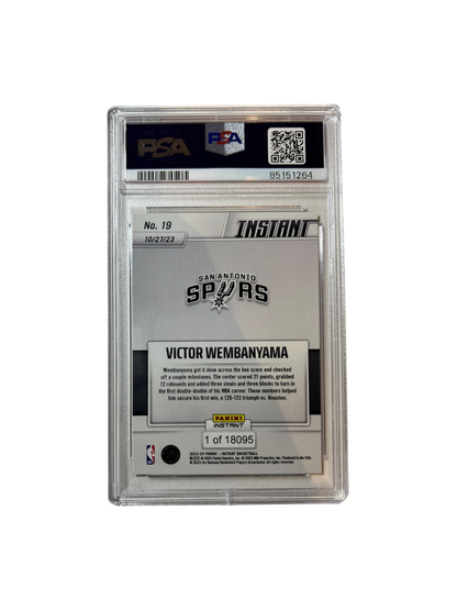2023 Panini Instant Victor Wembanyama Rookie PSA 10 Card