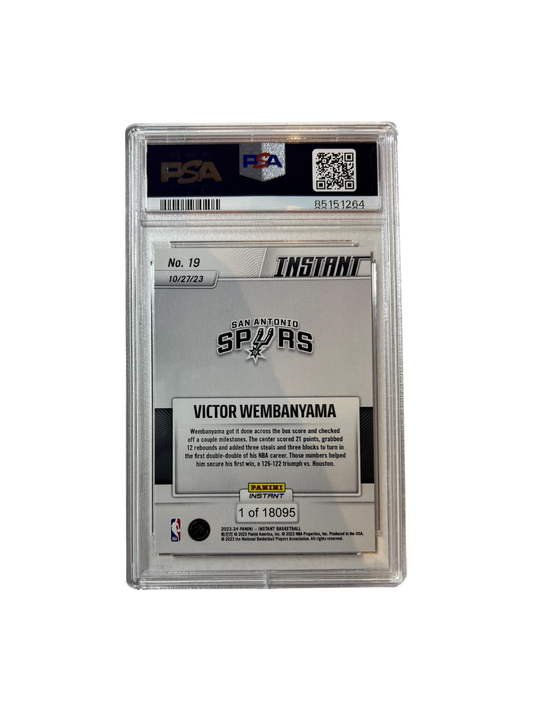 2023 Panini Instant Victor Wembanyama Rookie PSA 10 Card