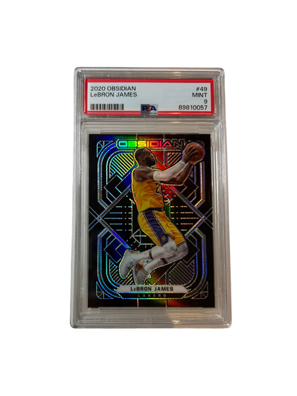 2020 Panini Obsidian LeBron James PSA Card