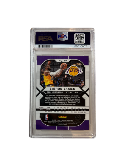 2020 Panini Obsidian LeBron James PSA Card
