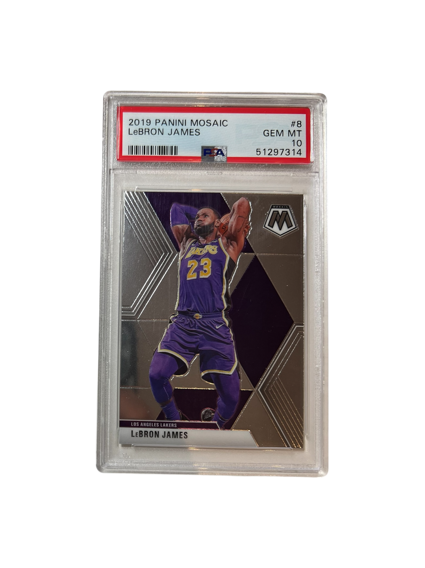 2019 Panini Mosaic LeBron James PSA Card