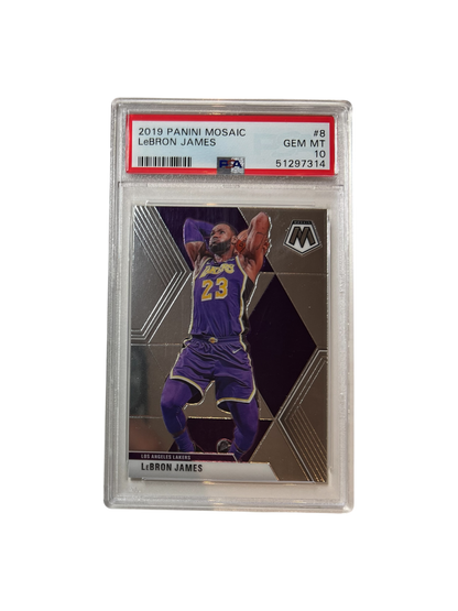 2019 Panini Mosaic LeBron James PSA Card