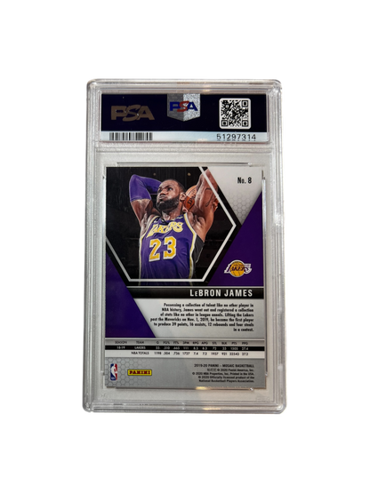 2019 Panini Mosaic LeBron James PSA Card