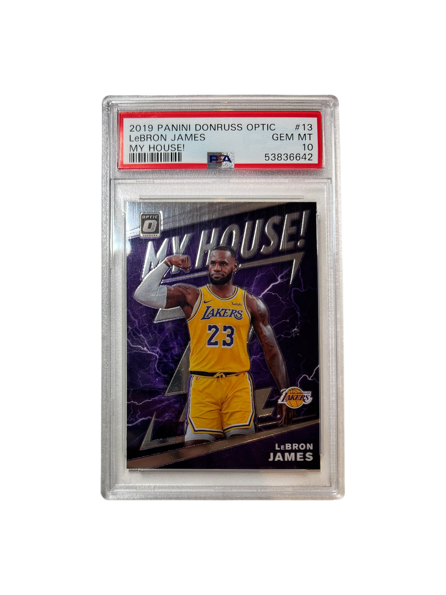 2019 Panini Prizm LeBron James PSA Card