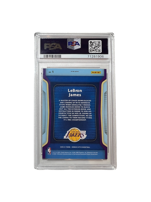 2019 Panini Prizm LeBron James PSA Card