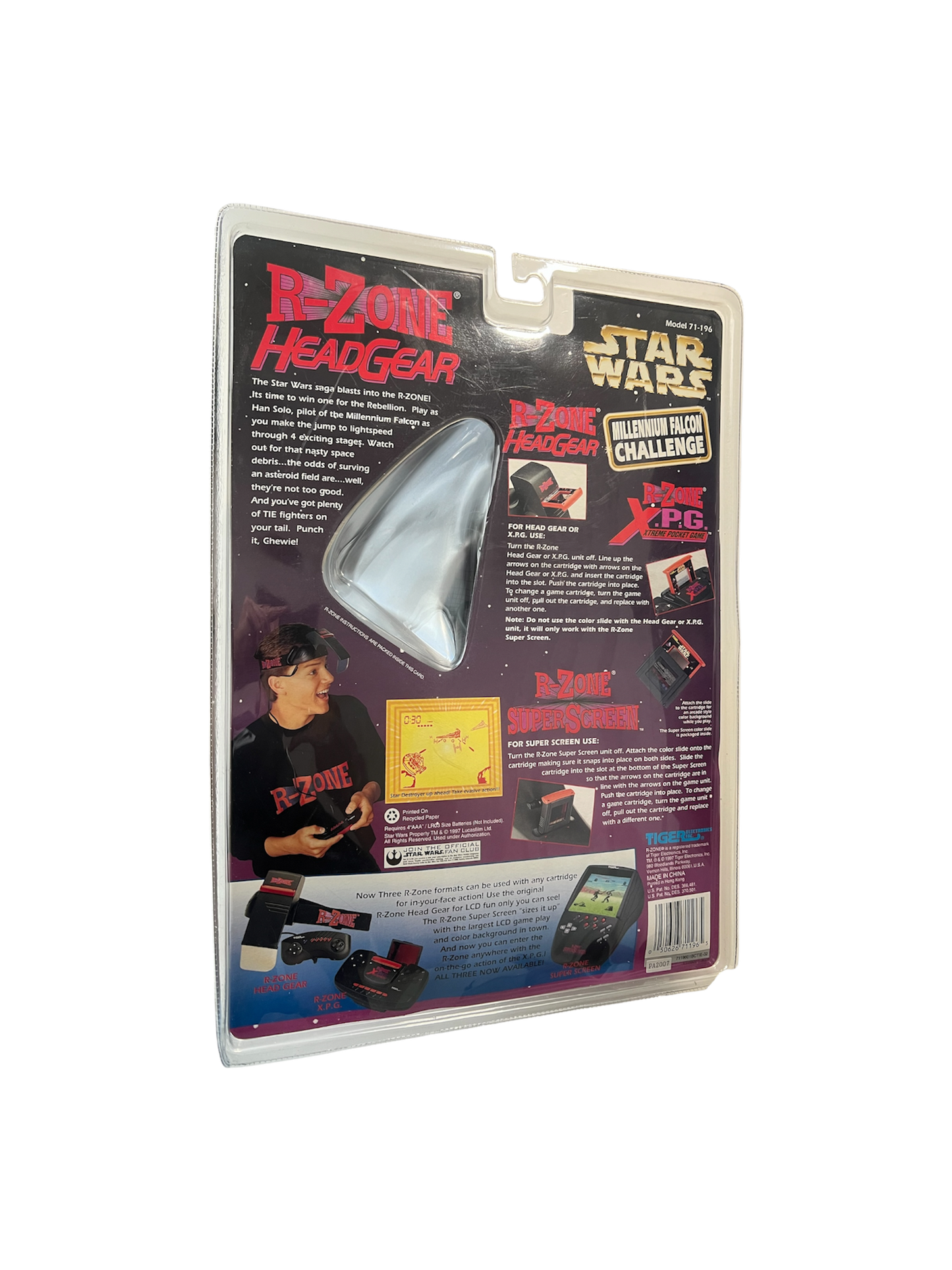 1997 Tiger Electronics Star Wars R-Zone HeadGear Game - Sealed