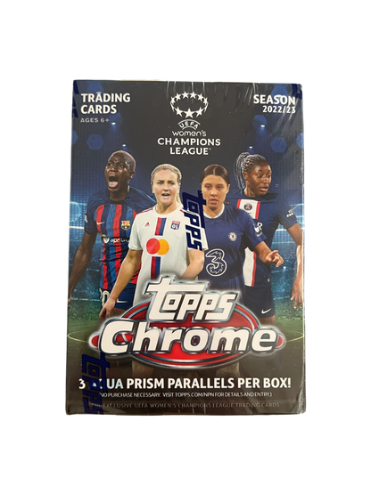 2022-23 Topps UEFA Chrome Soccer Women’s Champions League Trading Card Blaster Box