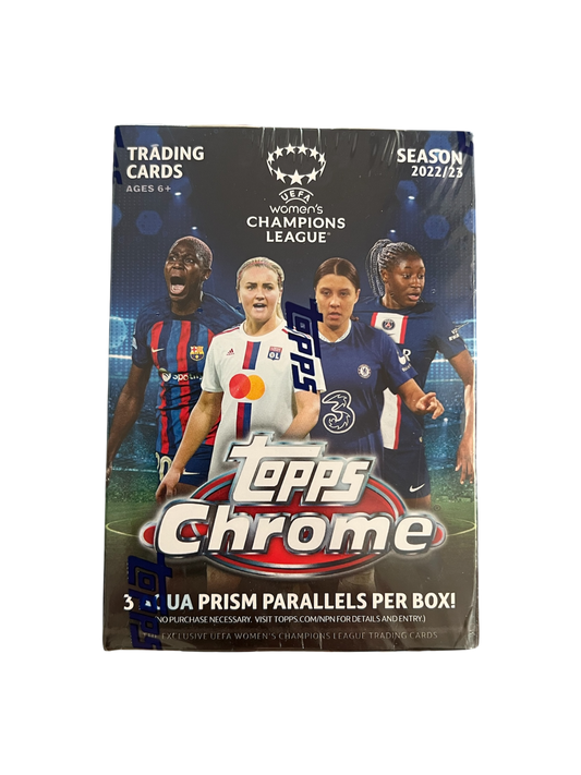 2022-23 Topps UEFA Chrome Soccer Women’s Champions League Trading Card Blaster Box