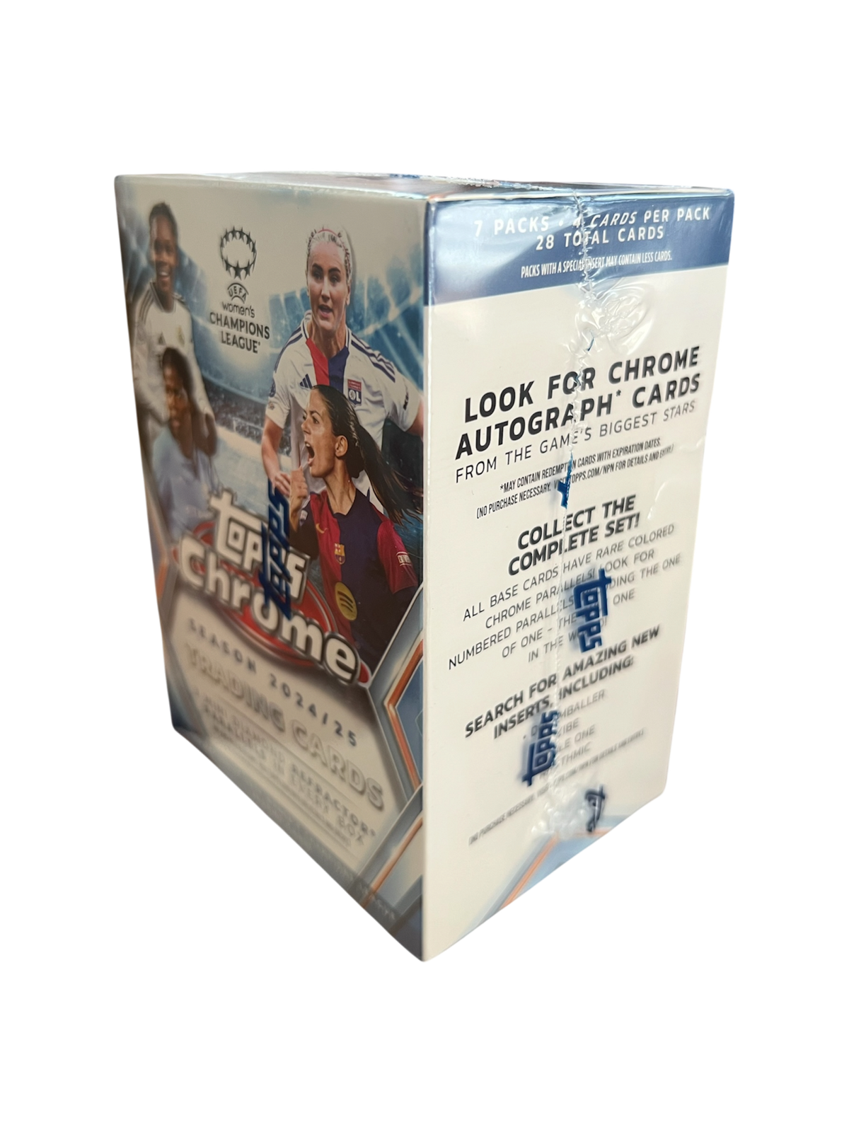 2024-25 Topps UEFA Chrome Soccer Women’s Champions League Trading Card Blaster Box