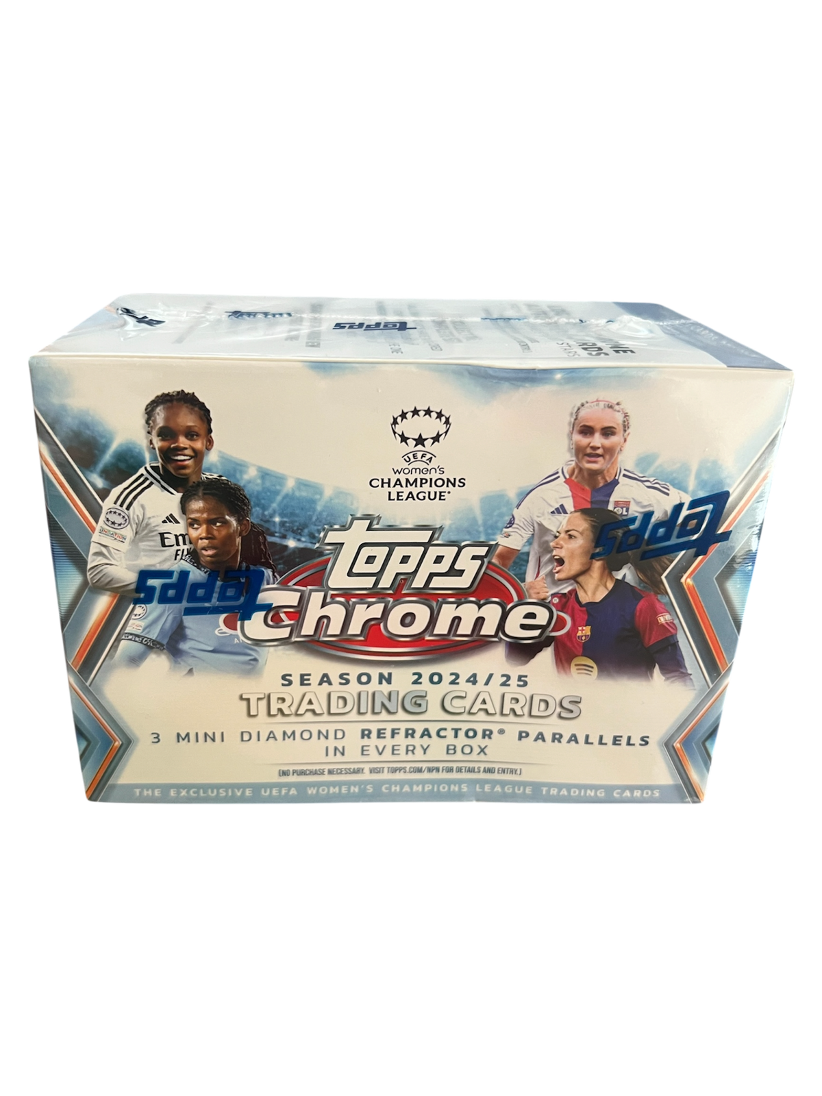 2024-25 Topps UEFA Chrome Soccer Women’s Champions League Trading Card Blaster Box