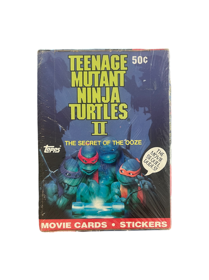 1991 Topps TMNT Movie Teenage Mutant Ninja Turtles 2 Hobby Box
