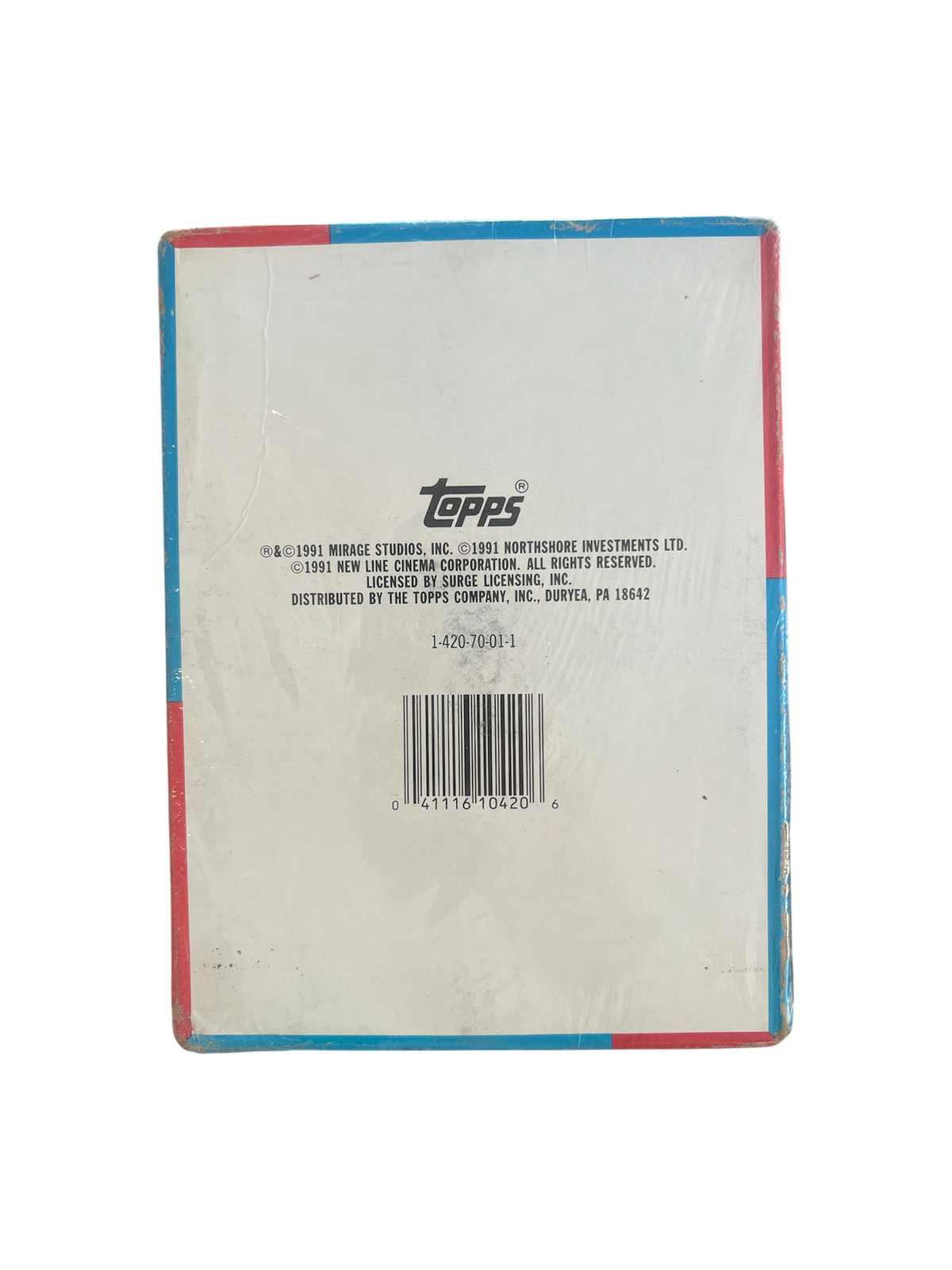 1991 Topps TMNT Movie Teenage Mutant Ninja Turtles 2 Hobby Box