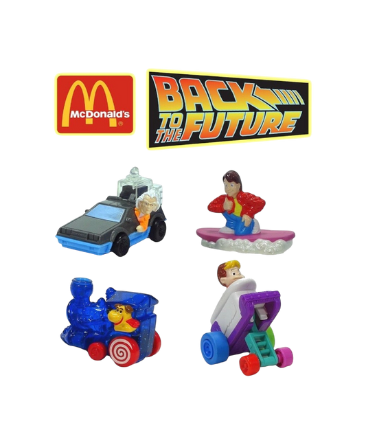 1992 McDonald's Happy Meal FULL SET Back to the Future Toys (SEALED)