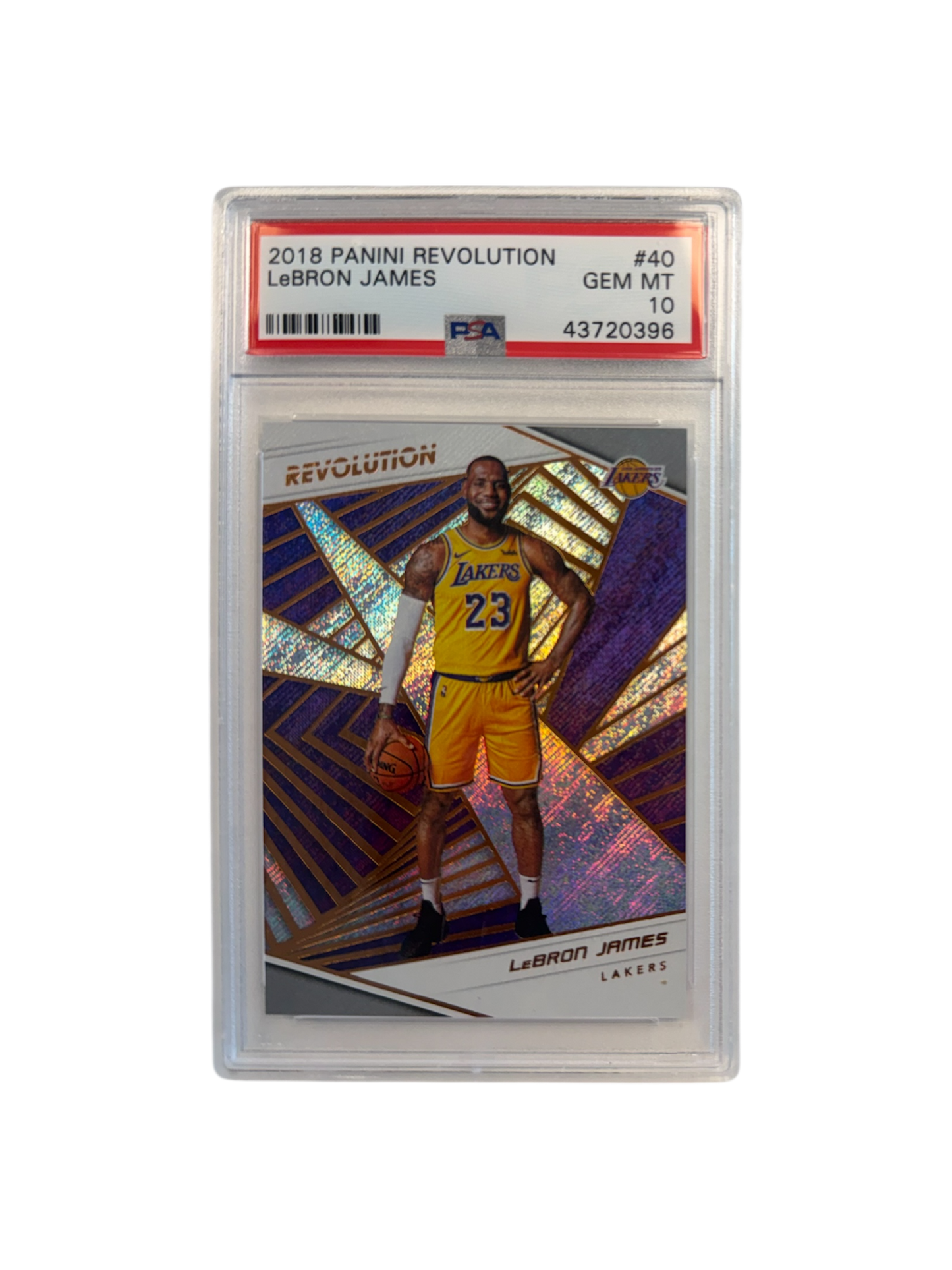 2018 Panini Revolution LeBron James PSA Card