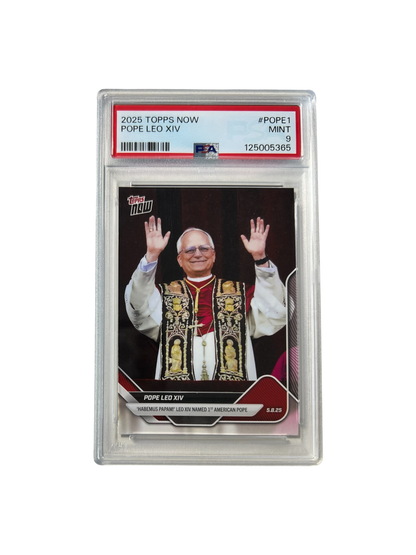 2025 Topps Now Pope Leo XIV PSA card