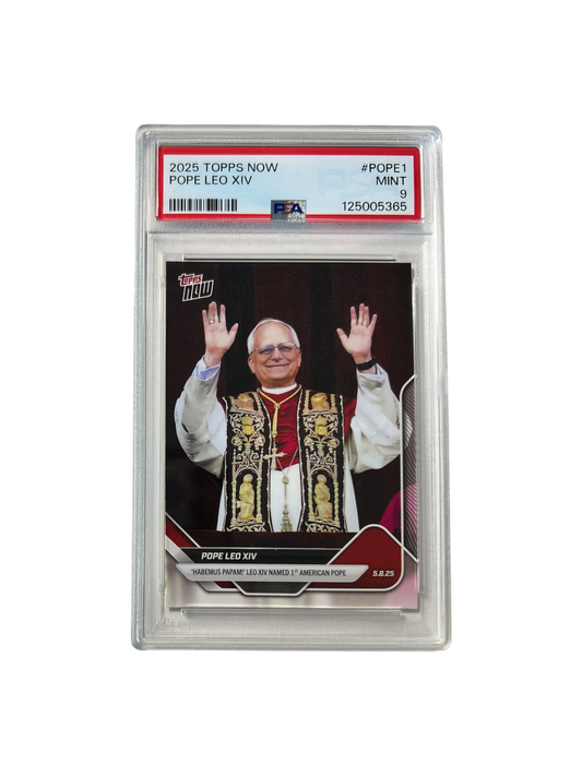 2025 Topps Now Pope Leo XIV PSA card