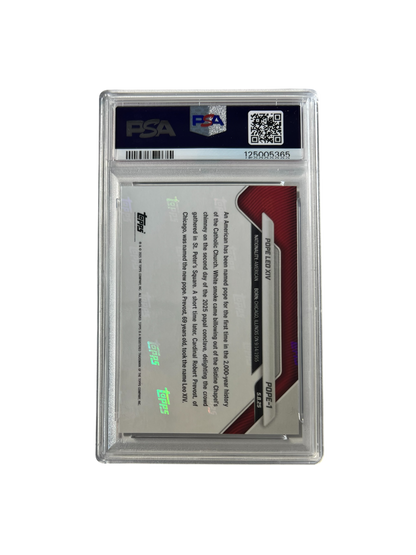 2025 Topps Now Pope Leo XIV PSA card