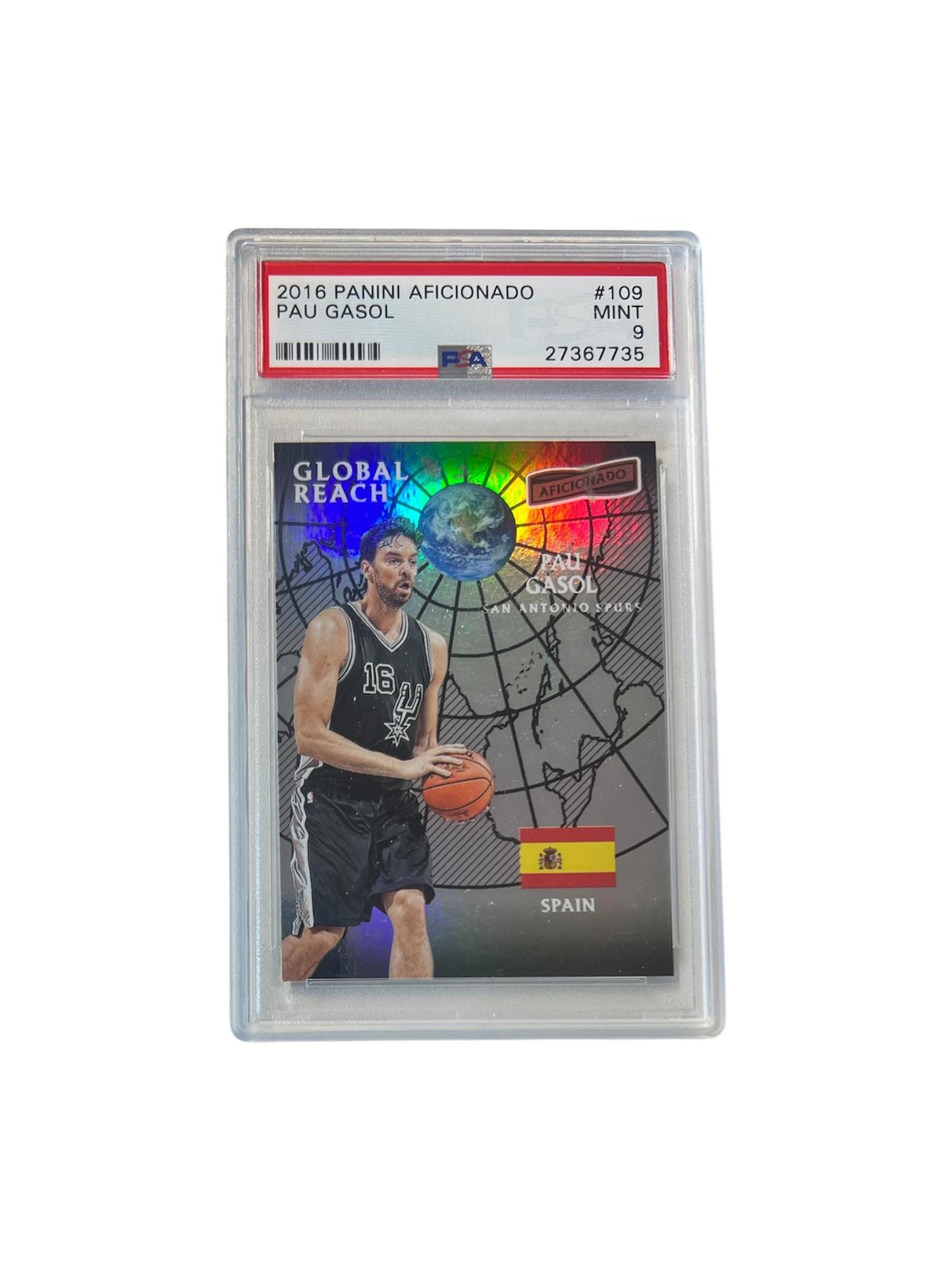 2016 Panini Pau Gasol PSA Card