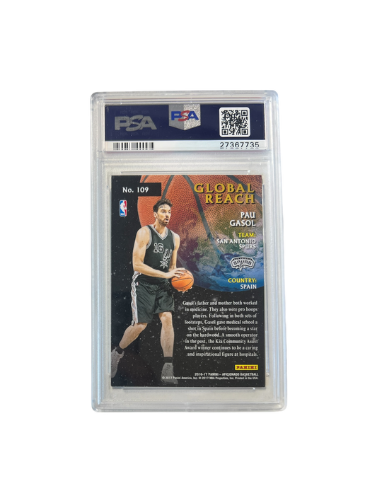 2016 Panini Pau Gasol PSA Card