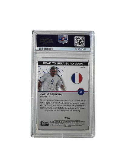 2023 Pristine EURO CUP Karim Benzema PSA 10 card