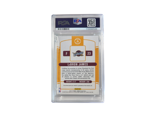 2016 Panini Donruss LeBron James Jersey series Patch PSA card
