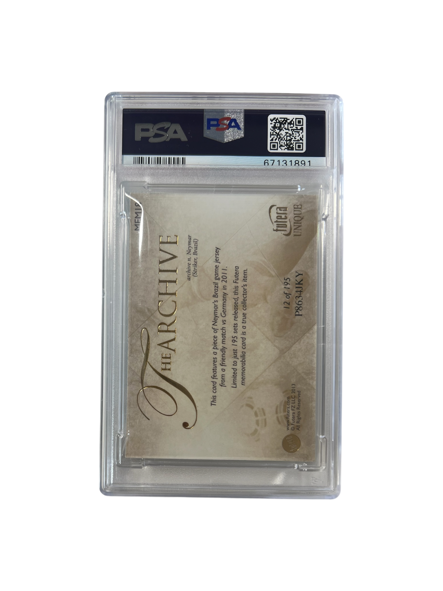 2014 Panini Prizm Xherdan Shaqiri Auto PSA card