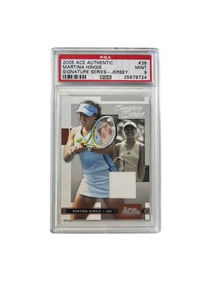 2005 ACE Authentic Martina Hingis Signature Series Patch PSA Card