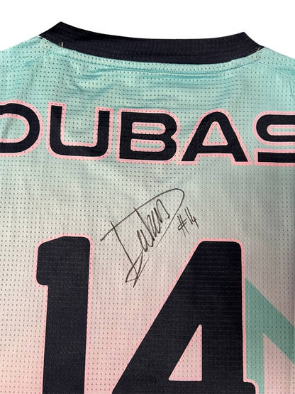 Fribourg 3x3 Basketball Signed caricature jersey by Jonathan Dubas
