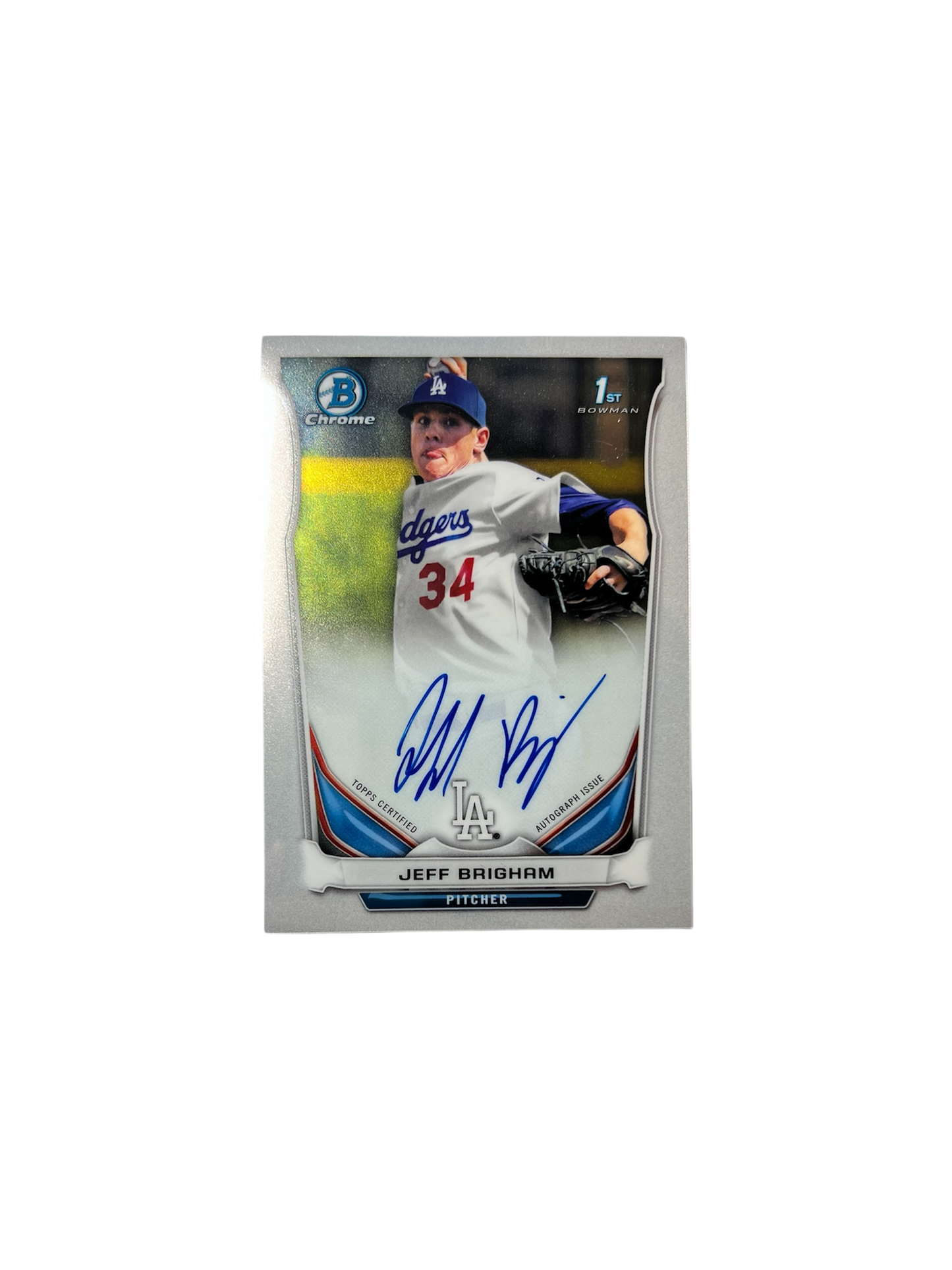 2014 Topps Los Angeles Dodgers Jeff Brigham AUTO card