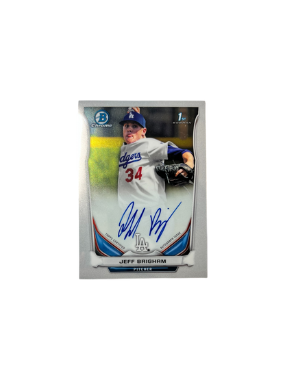 2014 Topps Los Angeles Dodgers Jeff Brigham AUTO card