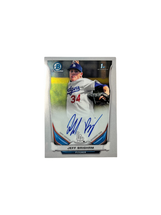 2014 Topps Los Angeles Dodgers Jeff Brigham AUTO card