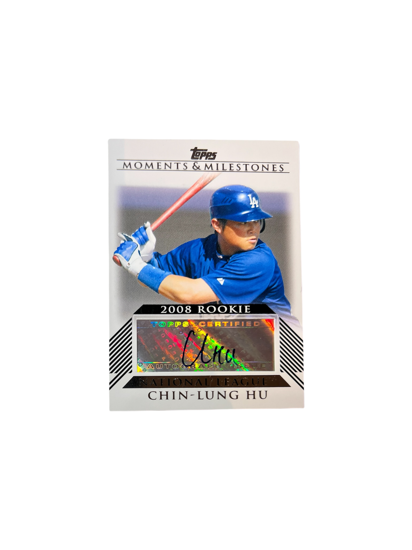 2008 Topps Los Angeles Dodgers Chin-Lung Hu Rookie AUTO card