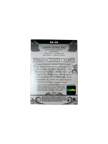 2008 Topps Los Angeles Dodgers Chin-Lung Hu Rookie AUTO card