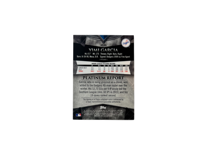 2014 Topps Los Angeles Dodgers Yimi Garcia AUTO card