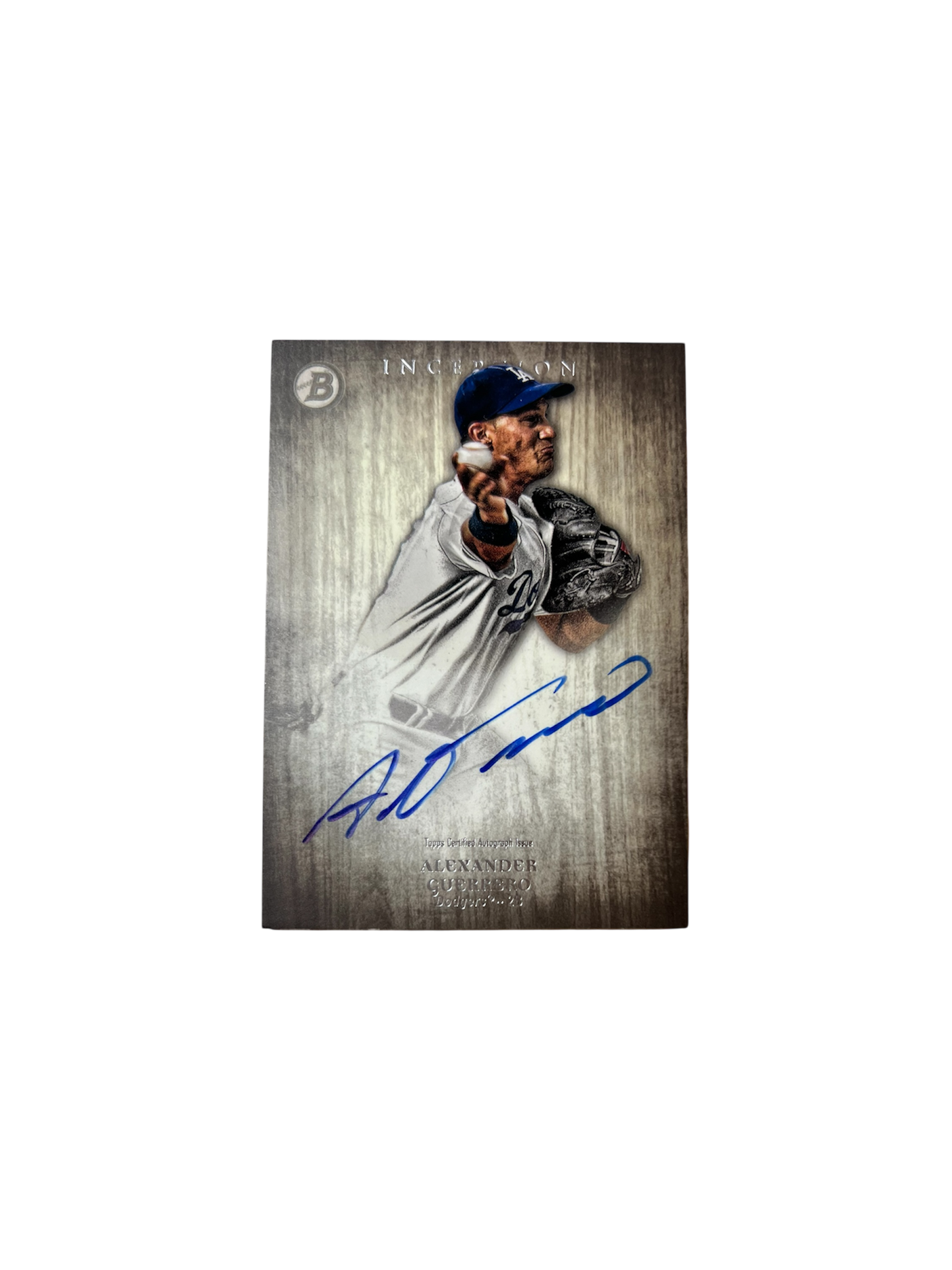 2014 Topps Inception Los Angeles Dodgers Alexander Guerrero AUTO card