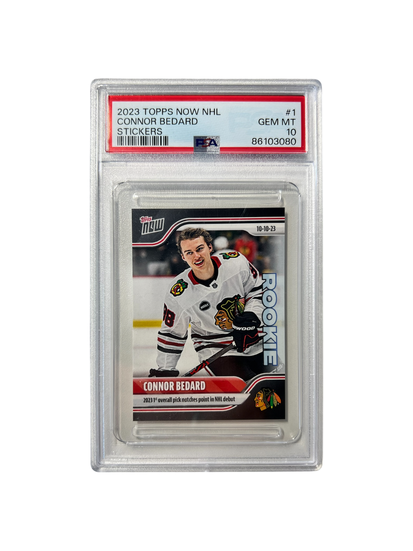 2023 Upper Deck Connor Bedard PSA 9 card