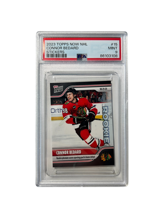 2023 Upper Deck Connor Bedard PSA 9 card