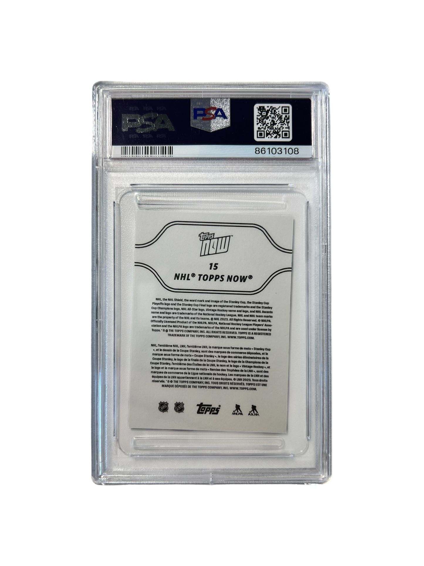2023 Upper Deck Connor Bedard PSA 9 card